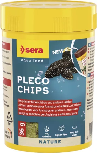Sera Pleco Chips Nature 100 ml algaevő haltáp (000510)