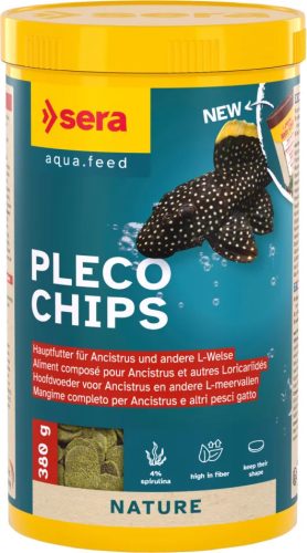 Sera Pleco Chips Nature 250 ml algaevő díszhaltáp tabletta (000511)