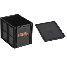   Rok Fishing Performance - Rok Crate 433 Black + Cover - rekesz tetővel 40x30x32cm  (020086)