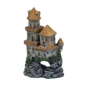   Penn Plax Akvárium dekorációs vár 10 cm arany tetővel  (027499)