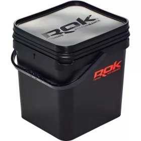   Rok Fishing Performance - Square Bucket 17l literes vödör + Basin + tető szett BLACK (030481)