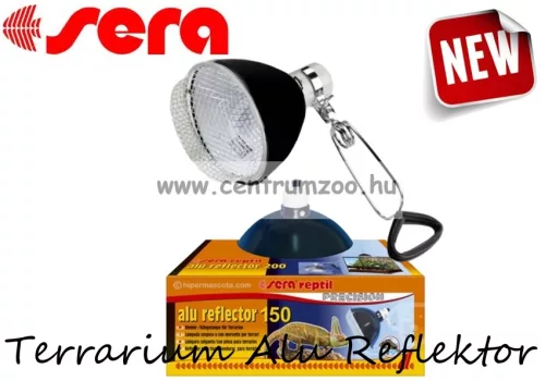 Sera Terrarium Alu Reflektor Terráriumi Lámpatest Kerámia Foglalattal (32014)