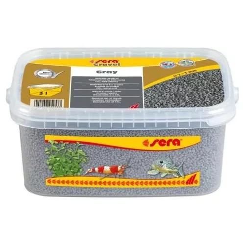 Sera Gravel Gray Akváriumi kavics aljzat 3 liter 2-3 mm (032263)