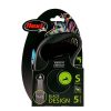 Flexi M Tape 5 m 1 kg Black Design green szalagos automata póráz - (033920)