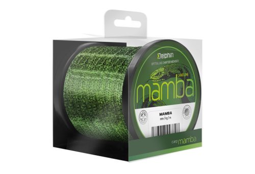 Delphin Mamba Green-Camou Carp 0.34mm 17.8lbs 600m - bojlis zsinór (101001660)