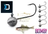 Delphin Bomb Jig fej tartóval  5g 5/0-ás 5db Jigfejes Horog  (101001895)