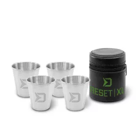   Delphin RESET XL 4v1  rozsdamentes acél 4db  70ml pohár készlet (101004381)