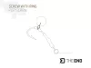 Delphin THE END POP Screw Medium csavar karikával 8mm 15db (101005865)