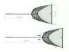 Merítő  Delphin TELEFIX C2G 100x100cm fej 1.8m 2r teleszkópos nyél (101006040)