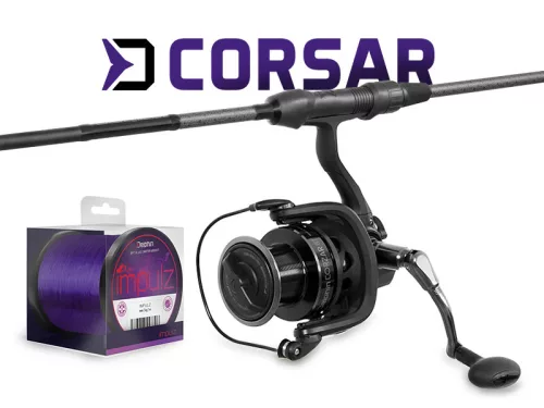 Delphin CorsaBLACK NERO pontyozó szett 360cm 2 rész + 8T + 0,30mm (101006409)