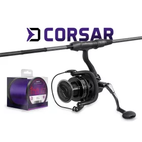   Delphin CorsaBLACK NERO pontyozó szett 360cm 3 rész + 8T + 0,30mm (101006410)