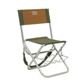   Shakespeare Folding Chair With Rod Rest  Brown Green horgászszék bottartóval 100kg (1154488)