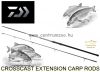 Daiwa Crosscast Extension Carp Rods 10ft 3,05m 3,0lb 2r bojlis bot (11560-308)