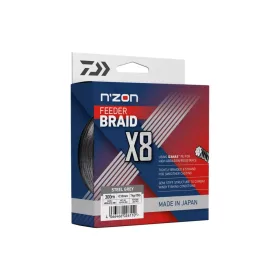   Daiwa N'ZON X8 Braid Line 0.12mm 300m 8,5kg steel gray  fonott zsinór (12410-312)
