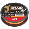 DAIWA J Braid Expedition X8E Braided Cord 150m 0,06mm 5,2kg fonott zsinór Smash Orange (12550-006)