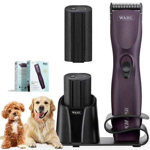 Wahl KM Supera Animal Clipper 2x Battery Burgundi erős nyírógép kutyák és cicák részére (1263-0471)