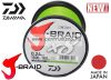 Daiwa J-Braid X8 Braid Chartreuse 1500m 0,10mm fonott zsinór (12750-210)