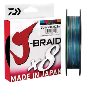   Daiwa J-Braid X8 Braid Multicolor 8 150m 0,06mm fonott zsinór (12755-006)