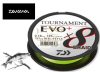 Daiwa Tournament X8 Braid Evo+ Ch Chartreuse 135m 0,16mm 12,2kg fonott zsinór (12761-016)