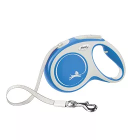   Flexi New Comfort S Tape szalagos póráz 5 m 15 kg  - kék szürke ( 12903)