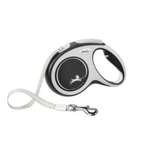   Flexi New Comfort M Tape szalagos póráz 5 m 25 kg  - fekete szürke (12912)