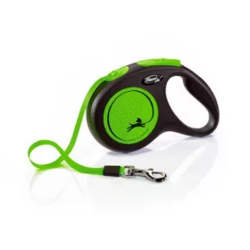   Flexi Neon M Tape 5 m 25kg szalagos automata póráz - fényvisszaverő (12933) zöld