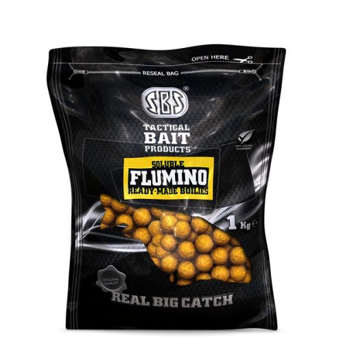 Sbs Soluble Flumino Ready-Made Boilies 20mm- Squid & Octopus tintahal, polip 1kg (13245)