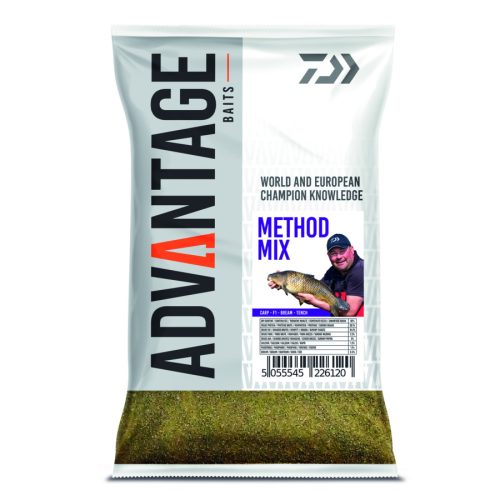 Daiwa Advantage Baits Feeder Fishing Groundbait Method Mix 1kg etetőanyag (13300-004) Ponty, Keszeg