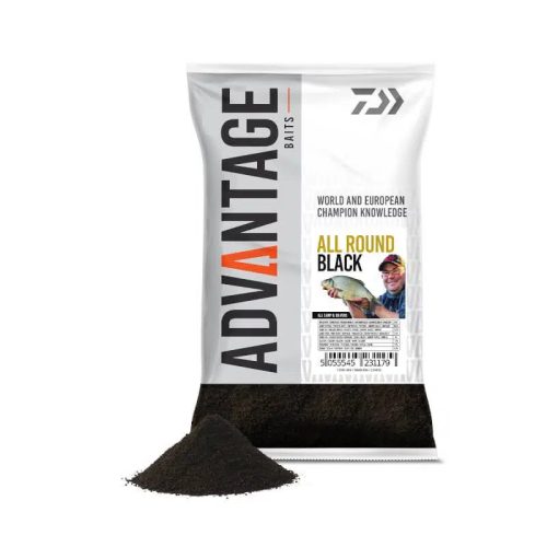 Daiwa Advantage Baits Feeder Fishing Groundbait Allround Black 1kg etetőanyag (13300-006)