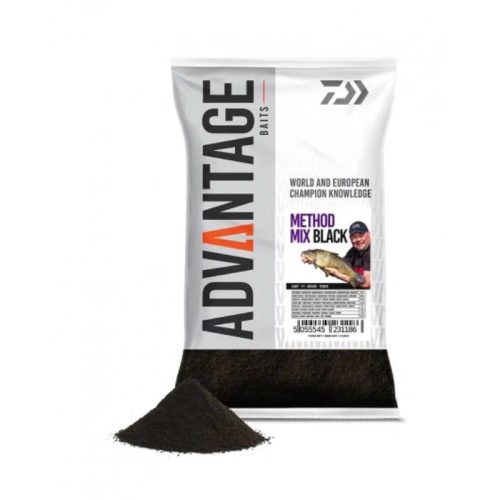 Daiwa Advantage Baits Feeder Fishing Groundbait Method Mix Black 1kg etetőanyag (13300-007) New