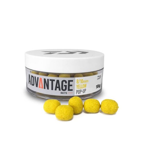Daiwa Advantage Pop Up 8/10mm Yellow Sweetcorn  (13300-305)