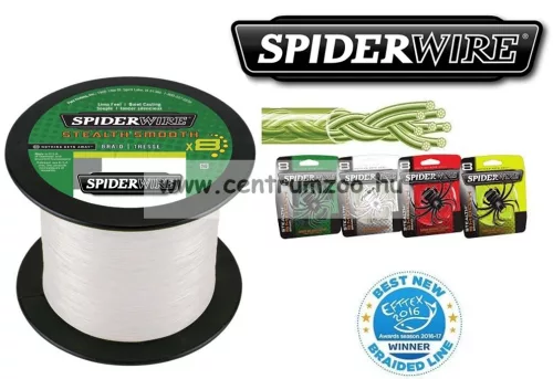 Spiderwire® Stealth Smooth 8 Translucent Braid 8 Szálas Fonott Zsinór 1800m 0,30mm 34,3kg (1422284)