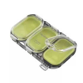   Daiwa Waterproof Sealed Unit Case Green Smoke vízálló doboz  3 rekesz 11x6.5x1.3cm (14413-300)
