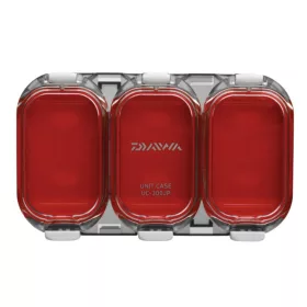   Daiwa Waterproof Sealed Unit Case Red Smoke vízálló doboz 3 rekesz 11x6.5x1.8cm (14413-305)