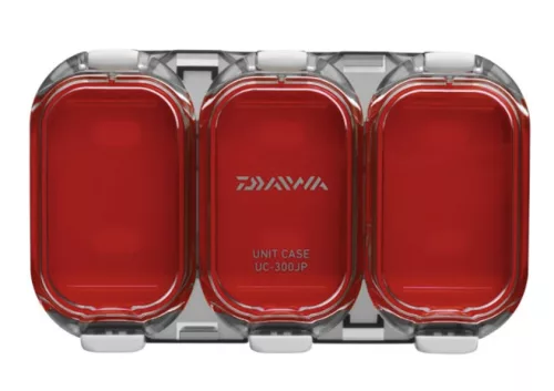 Daiwa Waterproof Sealed Unit Case Red Smoke vízálló doboz 3 rekesz 11x6.5x1.8cm (14413-305)