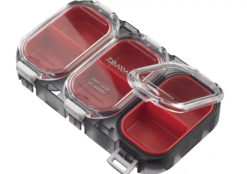 Daiwa Waterproof Sealed Unit Case Red Smoke vízálló doboz  6 rekesz 11x6.5x1.8cm (14413-605)