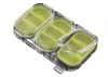 Daiwa Waterproof Sealed Unit Case Green Smoke vízálló doboz  9 rekesz 11x6.5x1.3cm (14413-900)