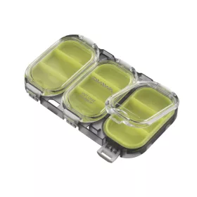   Daiwa Waterproof Sealed Unit Case Green Smoke vízálló doboz  9 rekesz 11x6.5x1.3cm (14413-900)
