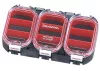 Daiwa Waterproof Sealed Unit Case Red Smoke vízálló doboz  9 rekesz 11x6.5x1.8cm (14413-905)