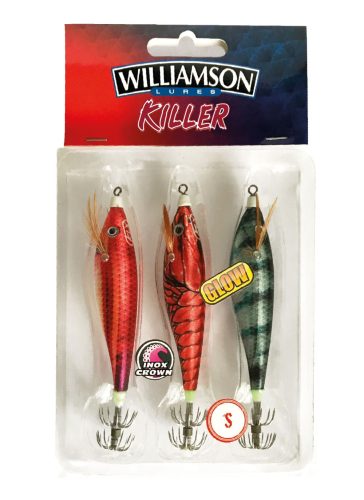 Williamson Squid & Octopus Killer Fish Glow Kit 7,5cm 11g 3db csali tintahalra (14WIFKITK1)