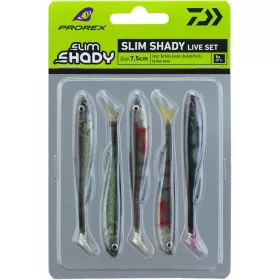   Daiwa Prorex Real Slim Shady Live Set gumihal szett 7,5cm 5db (15100-615)