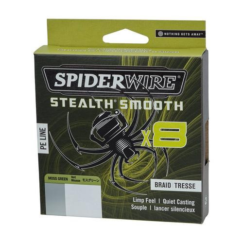 Spiderwire Stealth Smooth 8 Braid Moss Green 150m 0,06mm 5,4kg (1515221) New