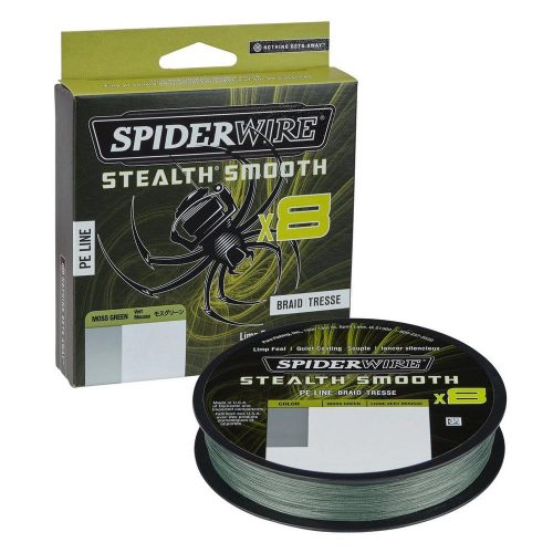 Spiderwire Stealth Smooth 8 Braid Moss Green 150m 0,15mm 16,5kg (1515226) New