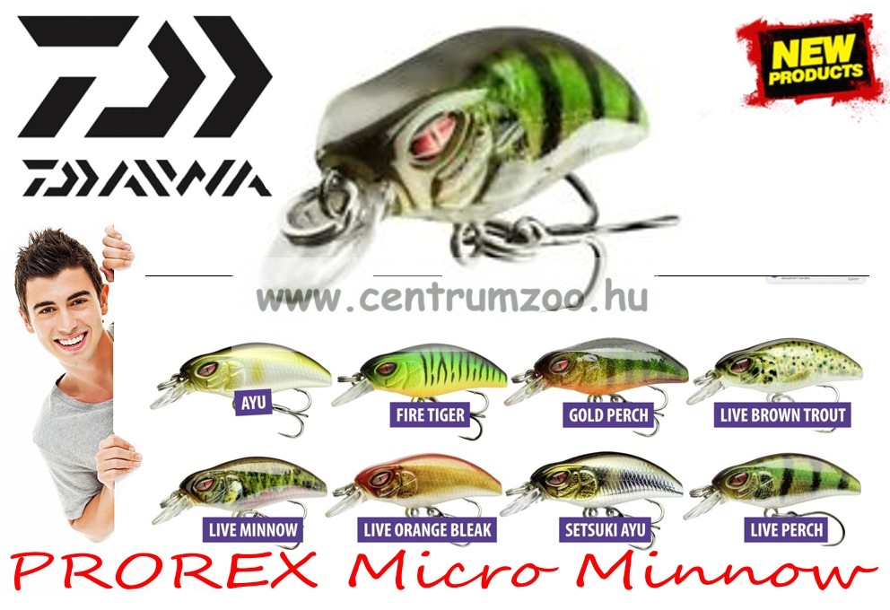 Daiwa Prorex Micro Minnow 30F 3cm 1,5g Wobbler - Live Minnow