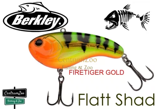 Berkley® Flatt Shad Megbízható Wobbler Fs-124-Xh-Ftg - Firetiger Gold (1532698)