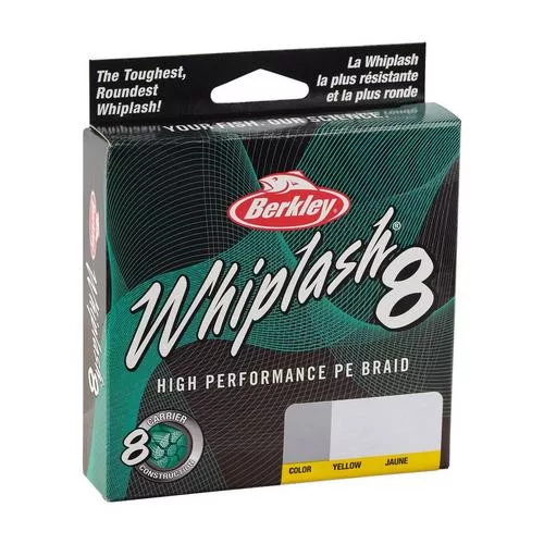 Berkley Whiplash 8 0,14mm 150m Yellow fonott zsinór (1579717)