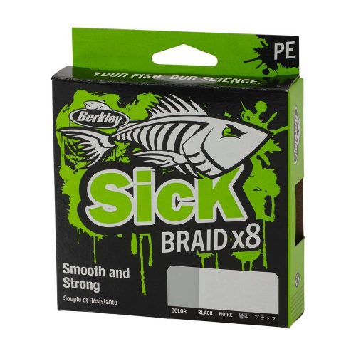 Berkley Sick Braid Moss Black fonott zsinór 150m 0,08mm 6,0kg (1596686)