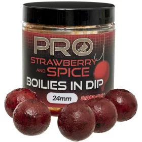   Starbaits Boilies In Dip Pro Strawberry Spice 150g 20mm dippelt bojli (19563)