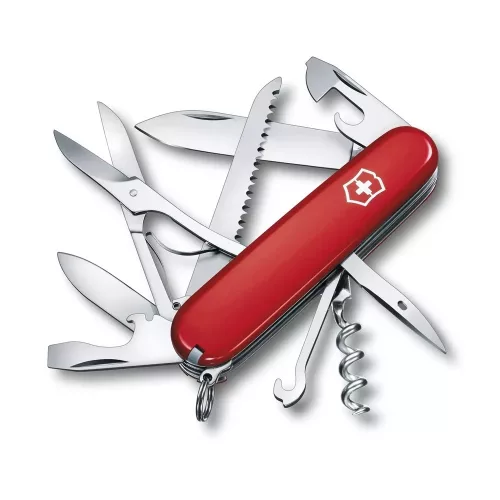 Victorinox Huntsman Red 15Func zsebkés, svájci bicska  (1.3713)