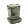 Trakker Olive Square Container inc tray 13 liter vödör betéttel  (216113)